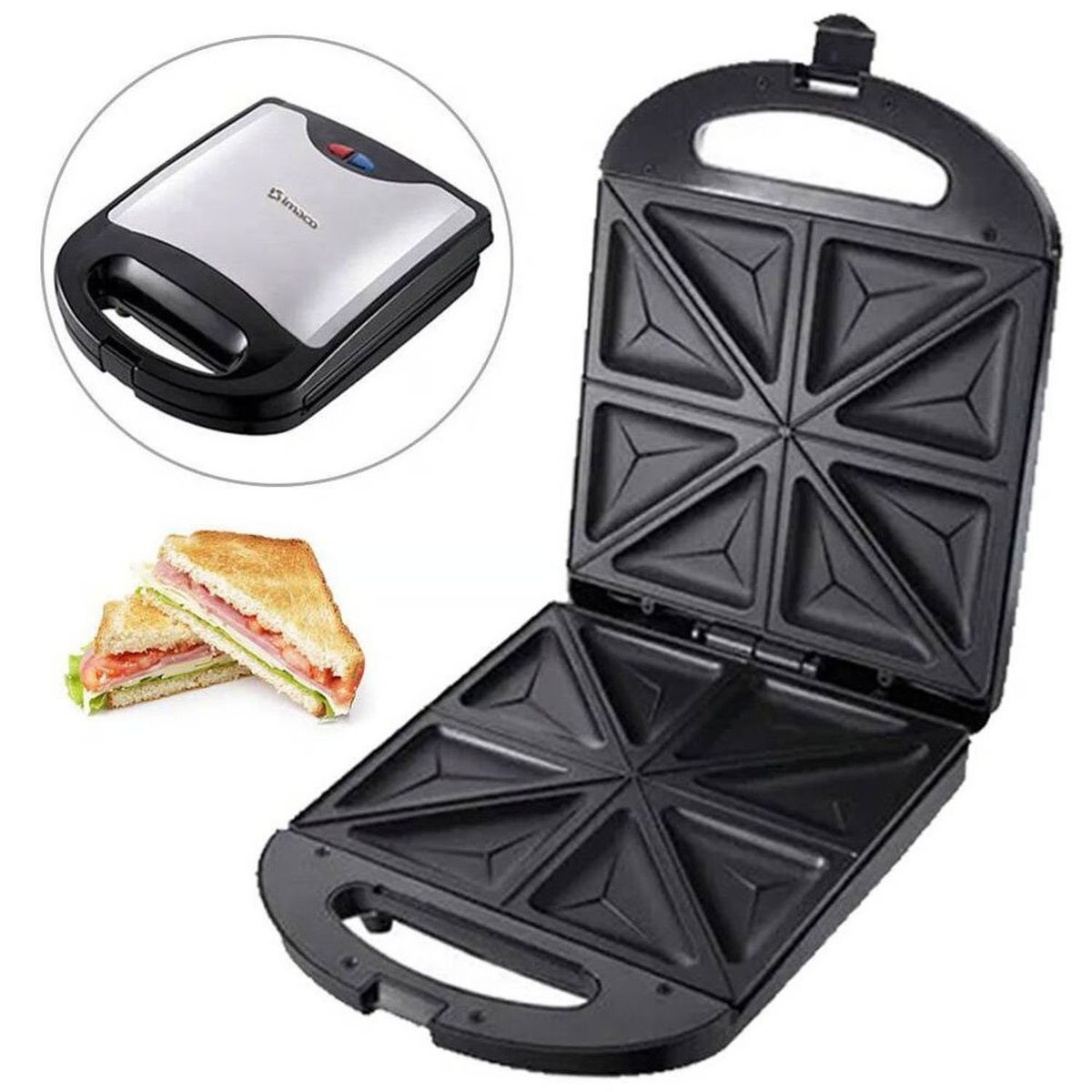 IMACO - Sandwichera Linea Gourmet 4 Panes