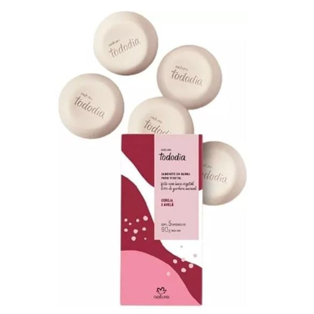 NATURA - Jabones en Barra Cereza y Avellana Tododia natura 5 und