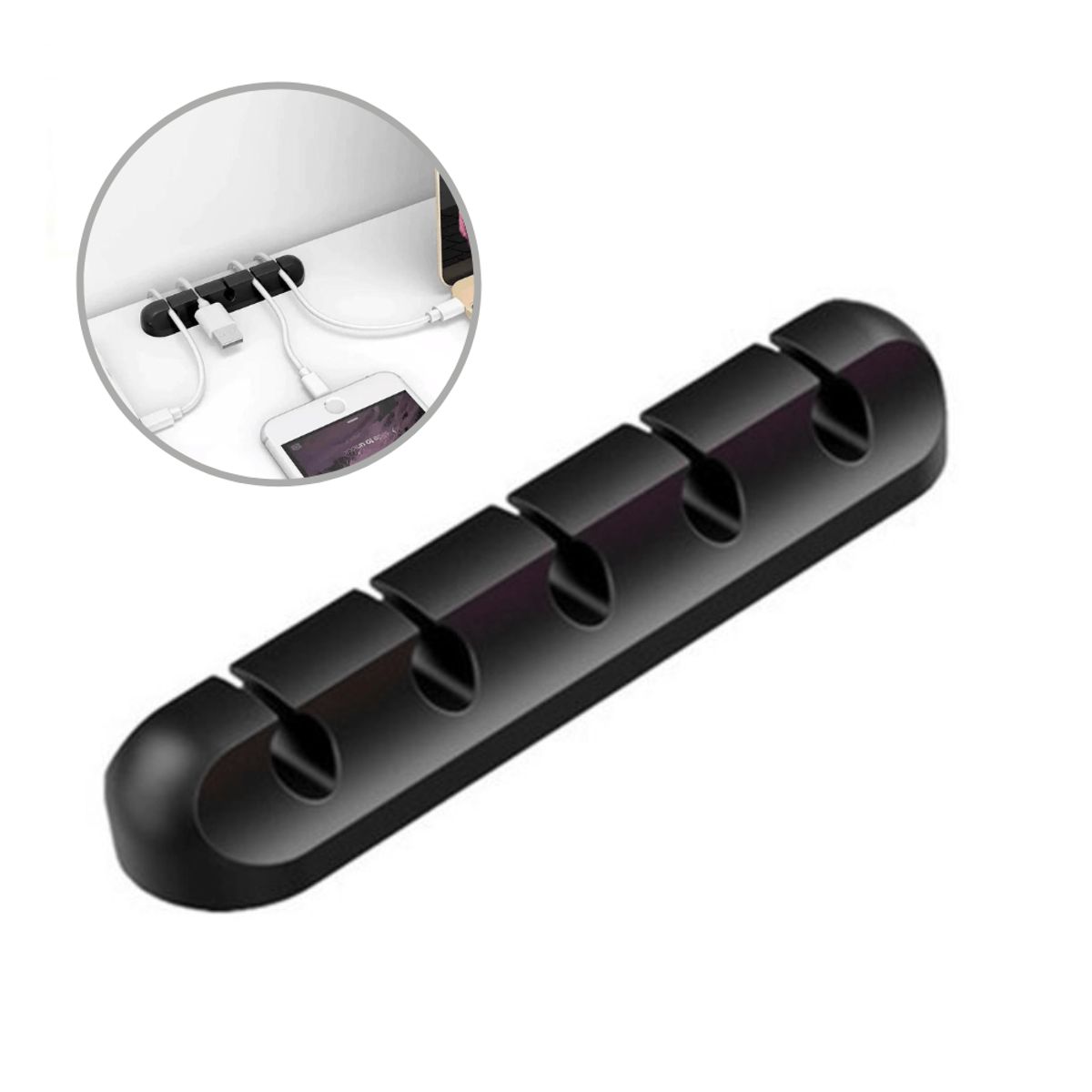 GENERICO - Organizador de Cables USB para Oficina Escritorio x2