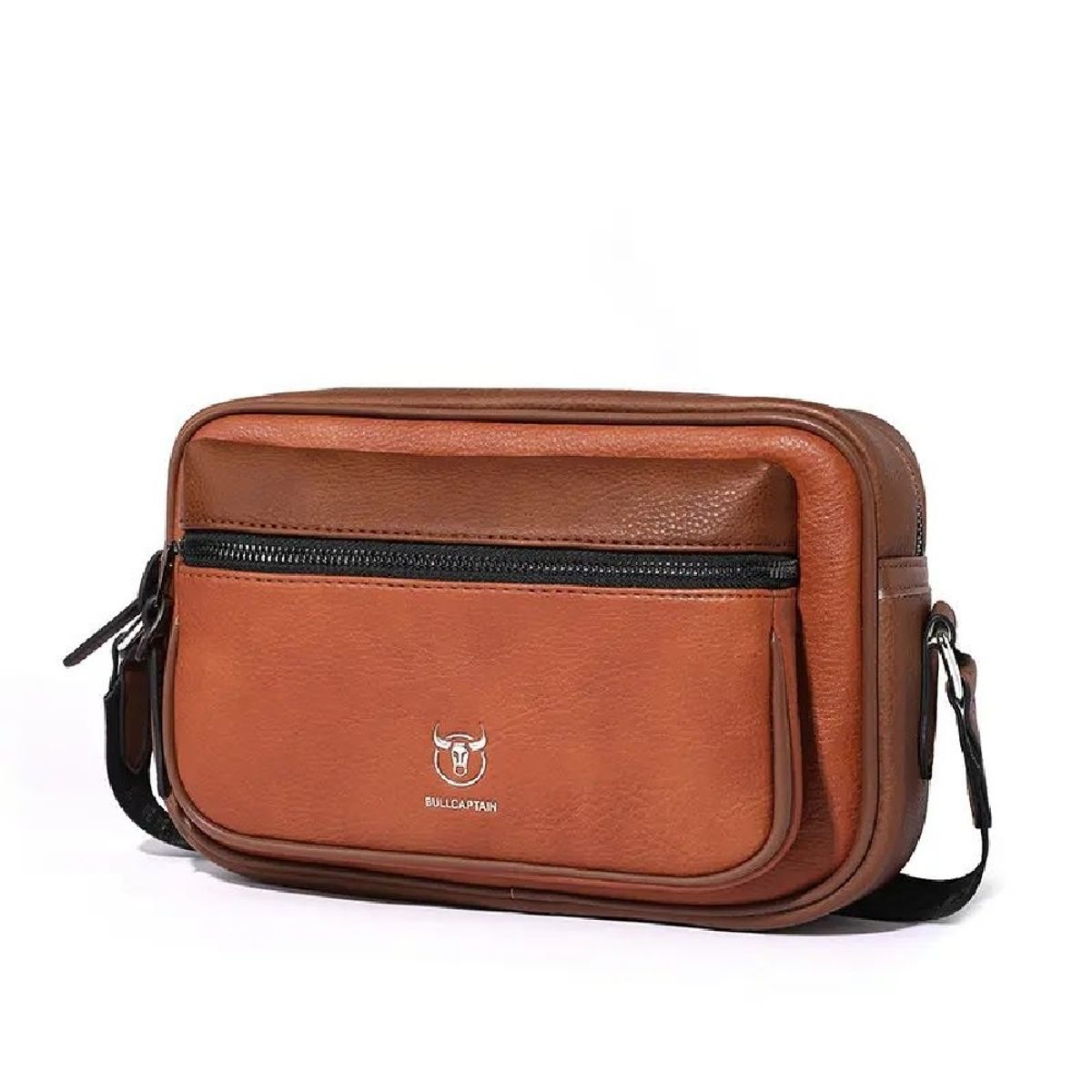 BULLCAPTAIN - BullCaptain - Morral de Cuero Pu Mate DJB-0105-PU-OR Naranja