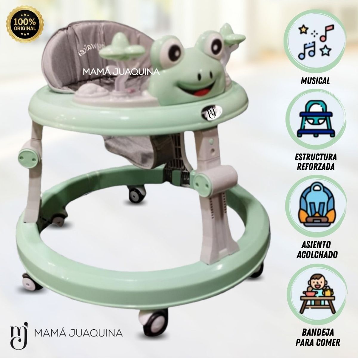 BABY - Andador Plegable «LITTLE FROG» Edición Limitada Green