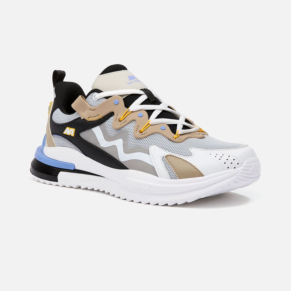 NEW ATHLETIC - Zapatillas New Athletic Lifestyle Rubbing126 Gris Con Negro Hombre