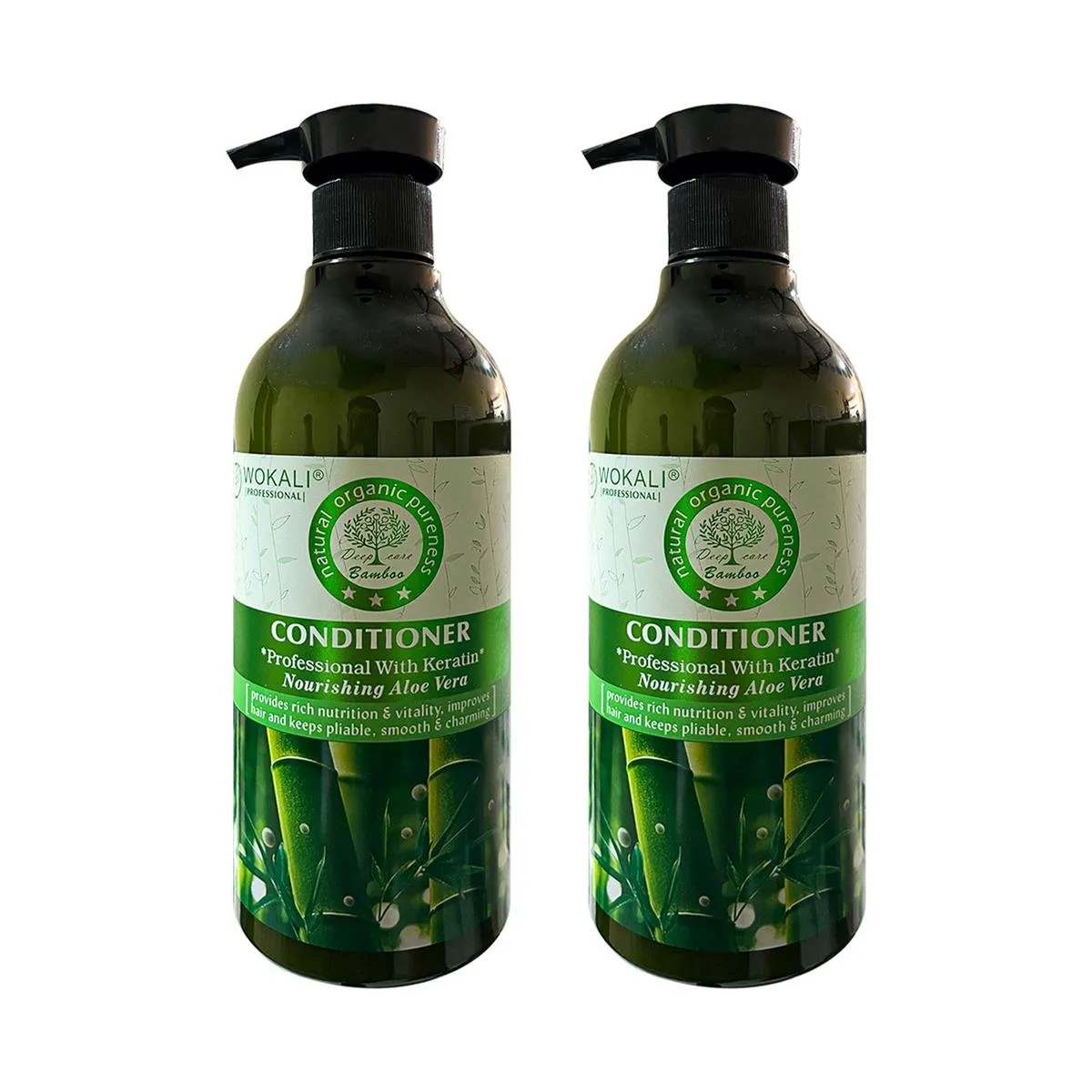 WOKALI - Acondicionador De Bamboo Wokali 550ml 2 Unidades