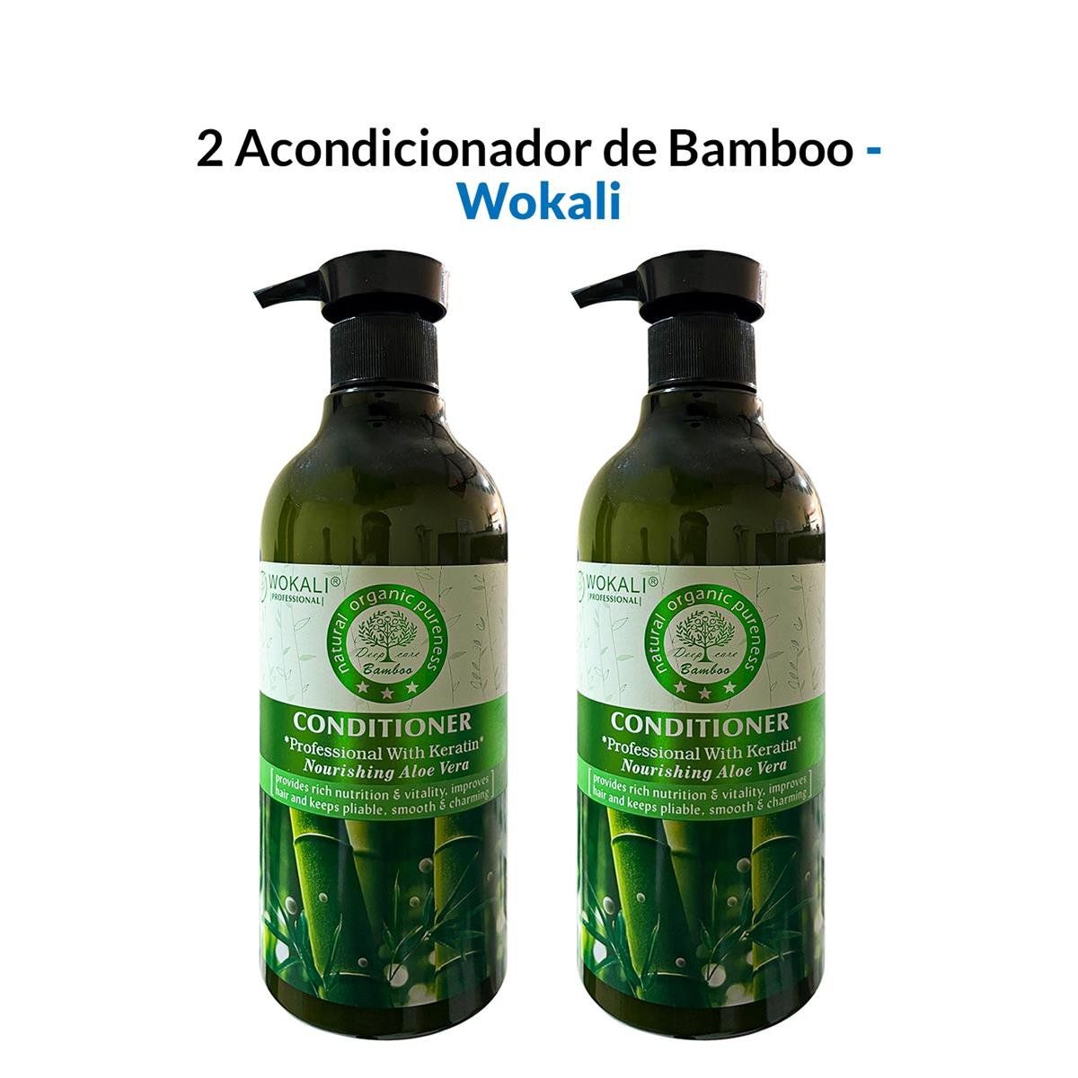 WOKALI - Acondicionador De Bamboo Wokali 550ml 2 Unidades