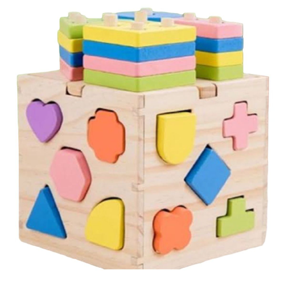 GENERICO - Juguete Montessori Cubo Multifuncion