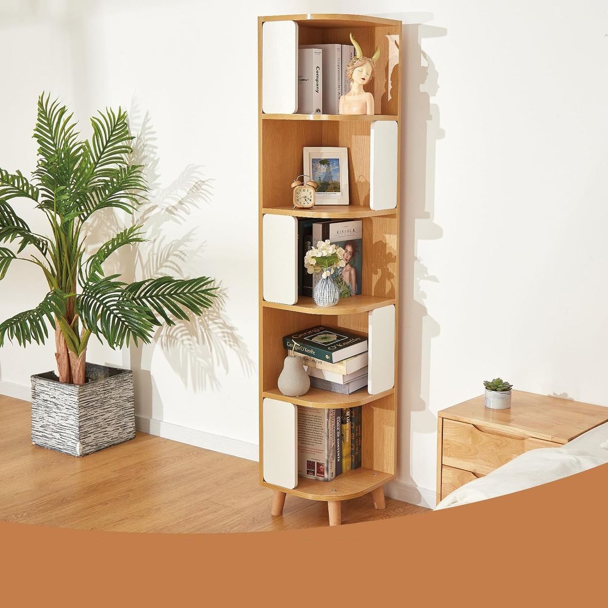 DIBA MUEBLES - Estante Librero Esquinero 5 Niveles Mara DIBA Muebles