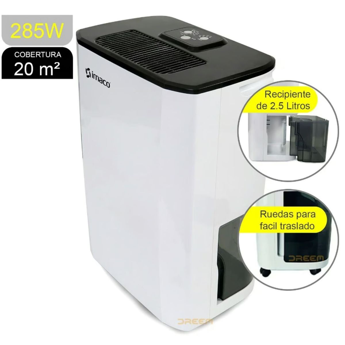 IMACO - Deshumedecedor Digital IMACO 2.5 Litros DHE1002