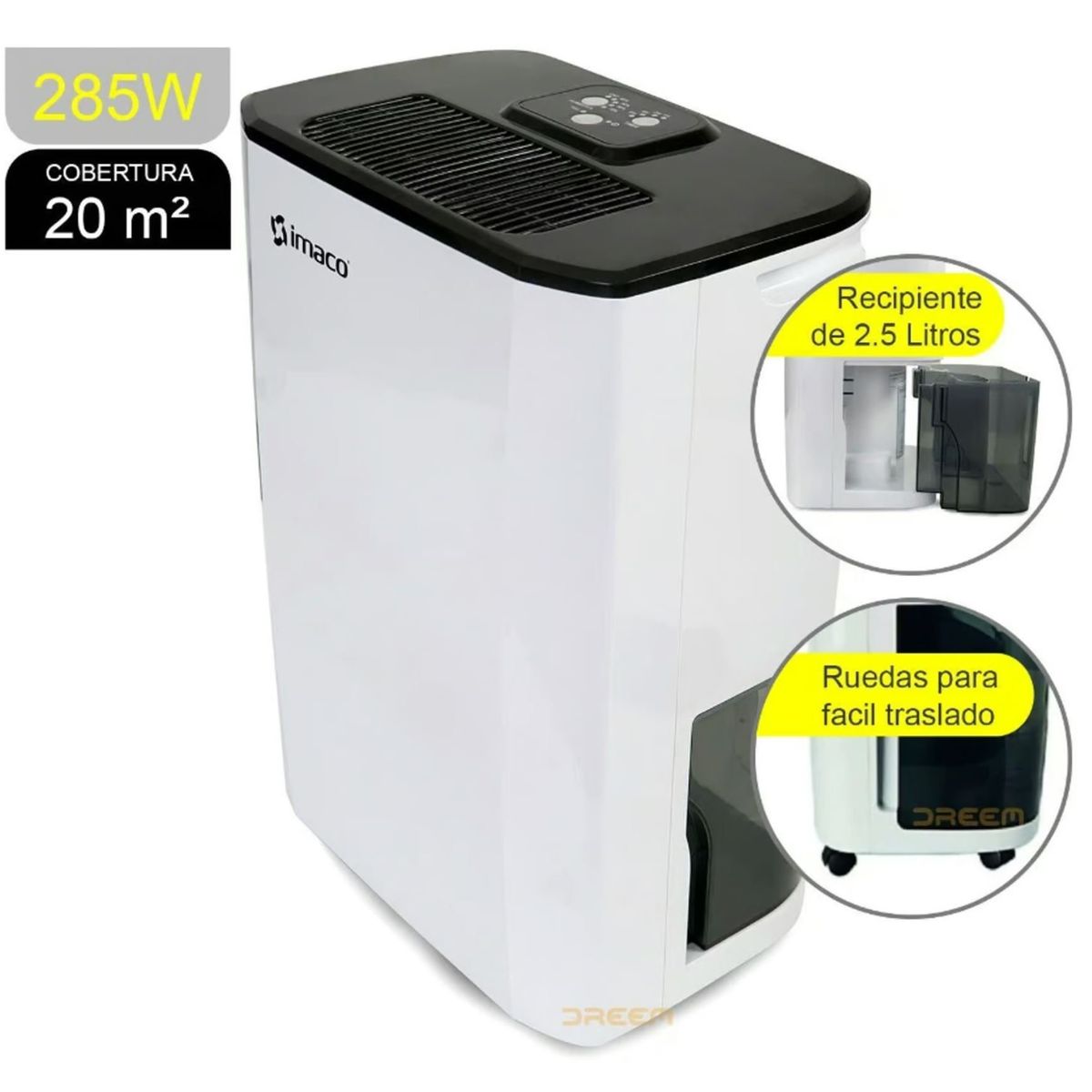 IMACO - Deshumedecedor Digital IMACO 2.5 Litros DHE1002