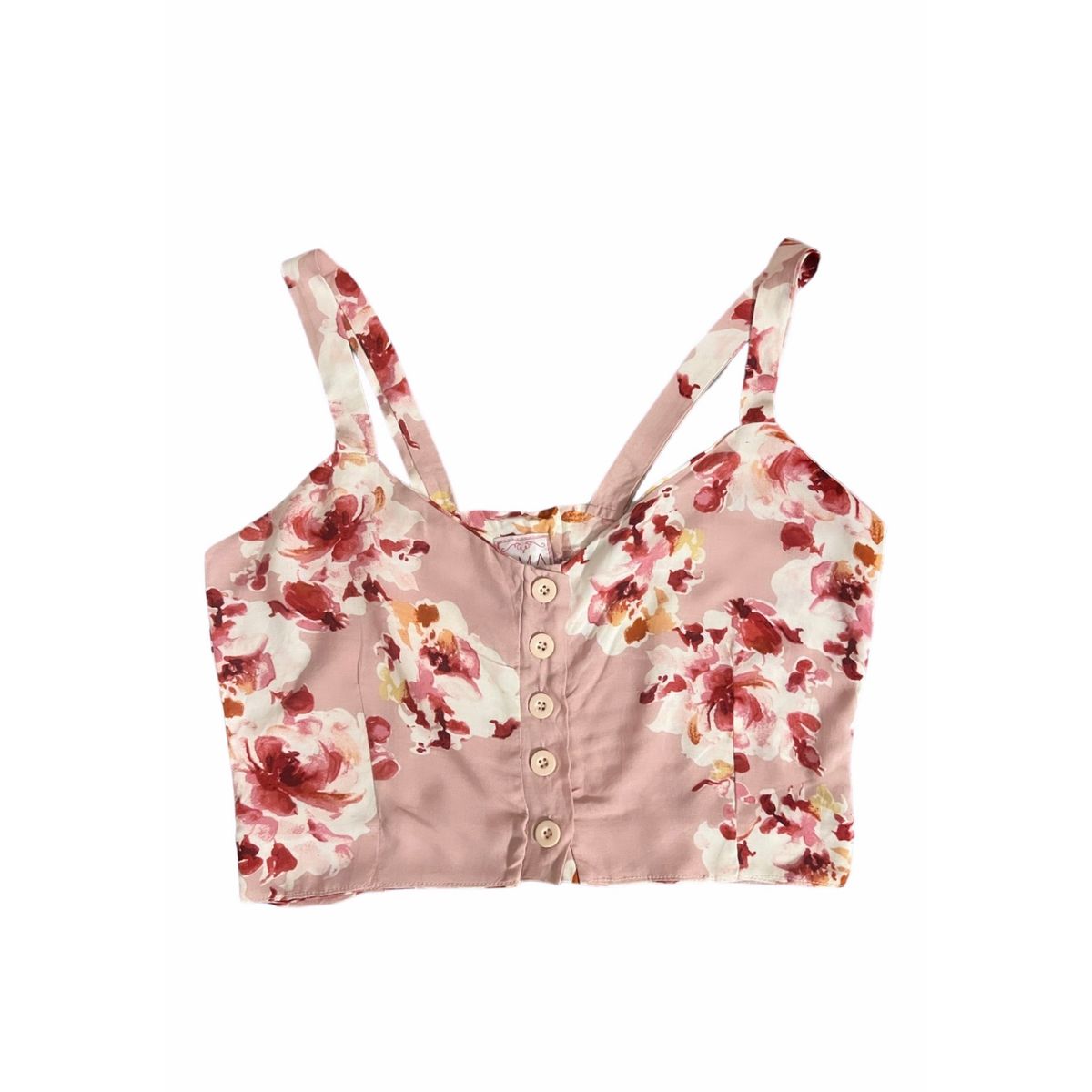 AMA OUTFITTERS - TOP TIRAS FLOREADO TANIA