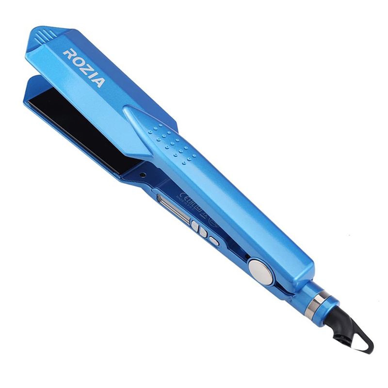 GENERICO - Plancha Digital Laceador Rozia Para Cabello de 60W Celeste