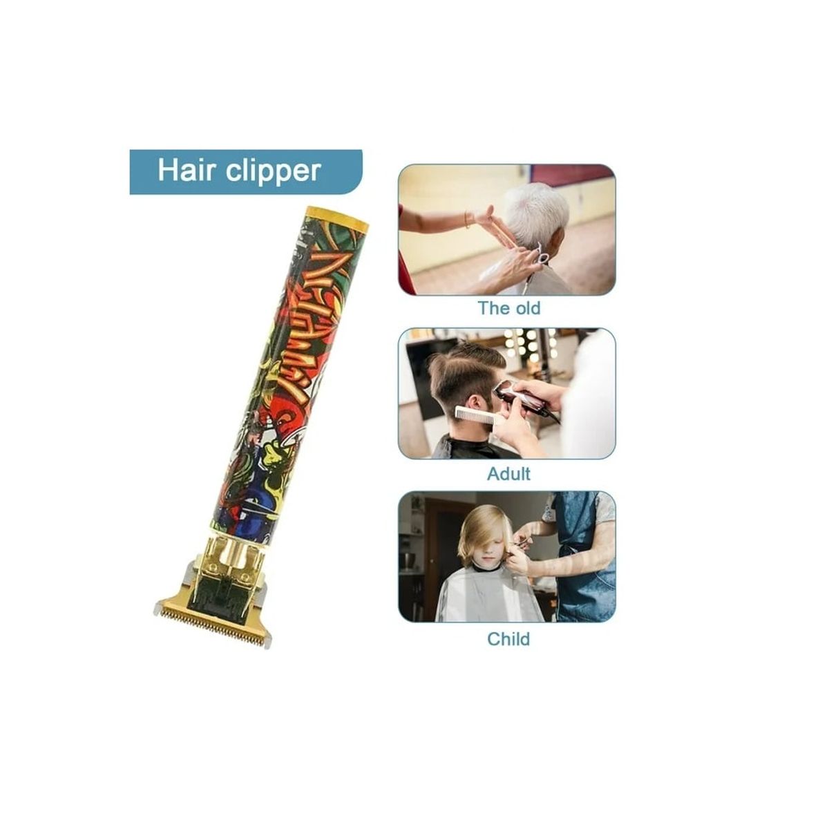 OTTOWARE - Maquina Inalámbrica de Cortar Cabello con Diseño