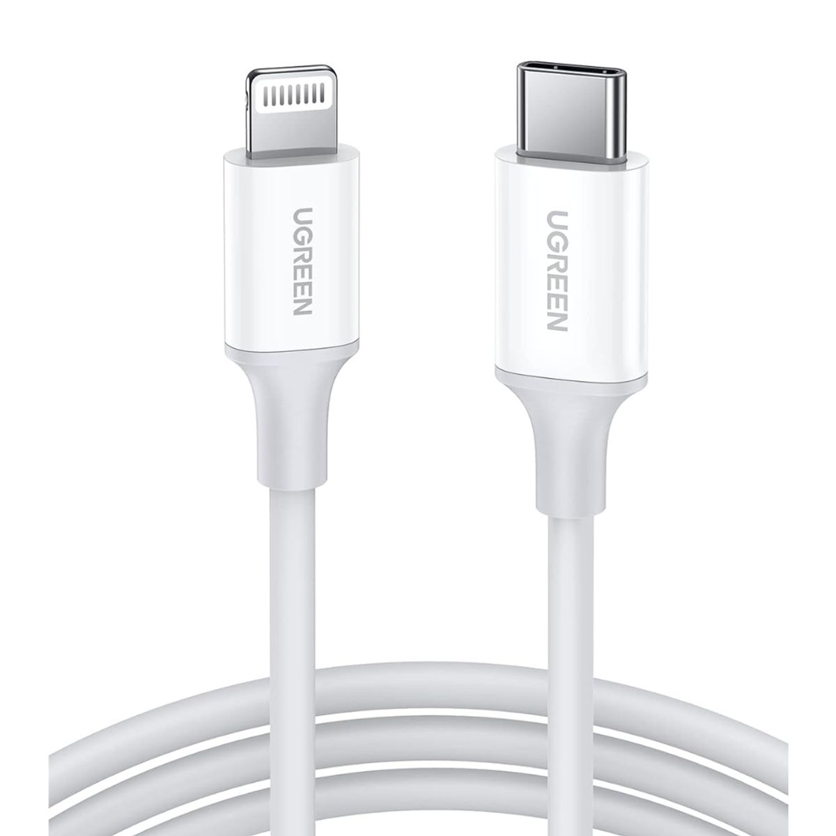 UGREEN - Cable UGREEN Type C a Lightning 60W Certificado MFI para iPhone 14/13 pro, iPad Pro1M US171 - 10493 BLANCO
