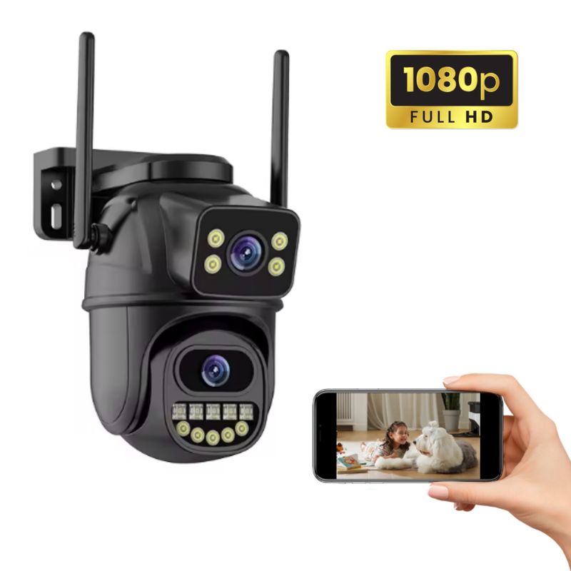 GENERICO - Camara De seguridad Smart Ip Wifi Vigilancia Doble Lente 4k Ultra Hd ZM33-3K