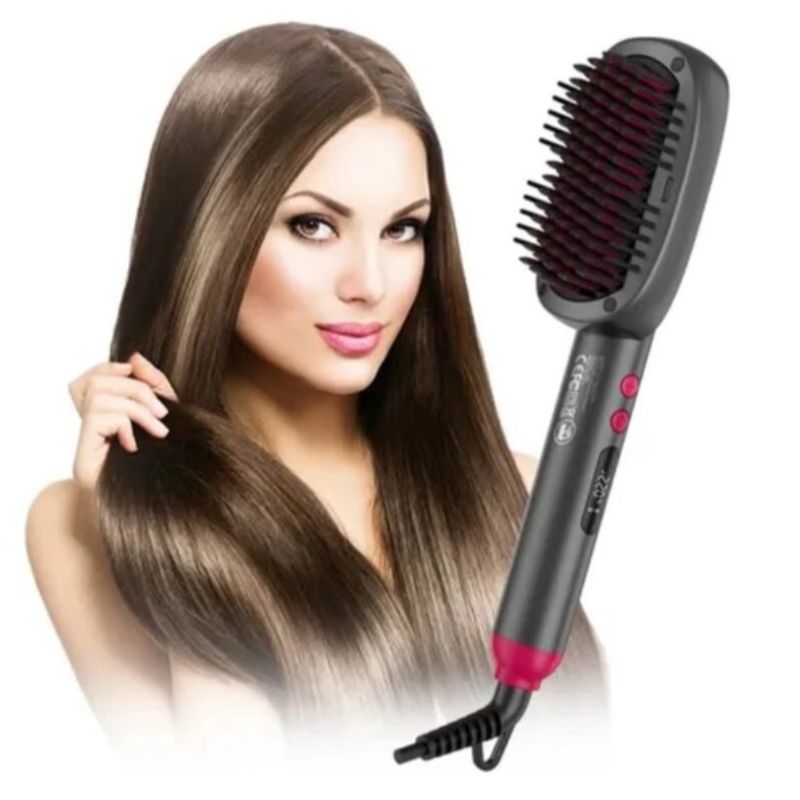 GENERICO - Cepillo Térmico Rozia Pro Modelo Hr862 Plancha Secadora De Ceramica