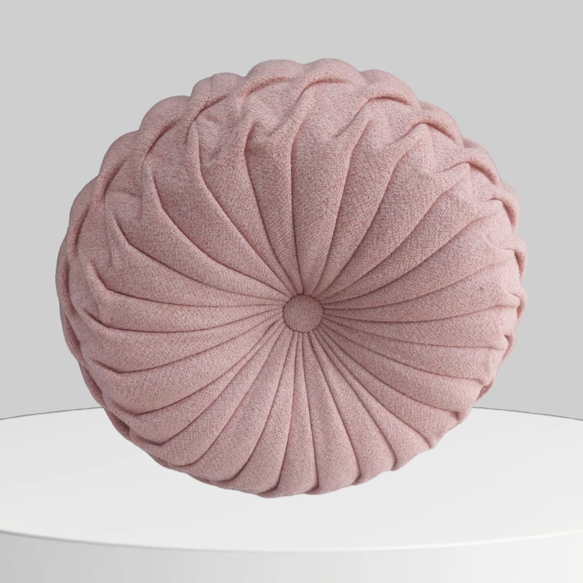 GENERICO - Cojín Decorativo Zenith Redondo Palo Rosa