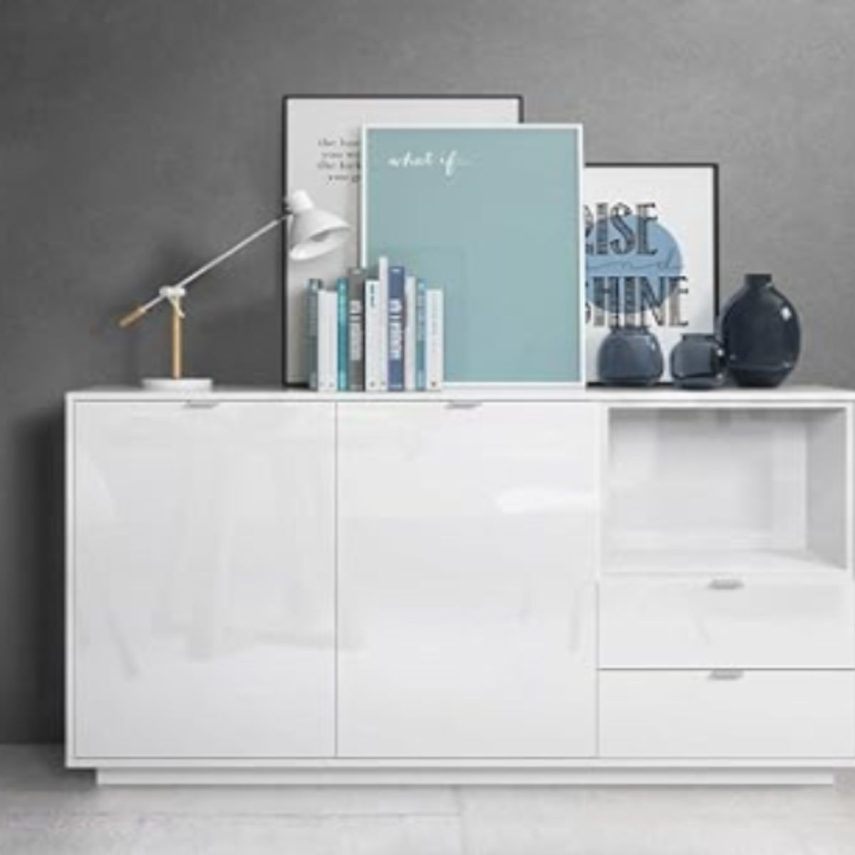 NACION MUEBLES - APARADOR SALAMANCA COLOR BLANCO NM