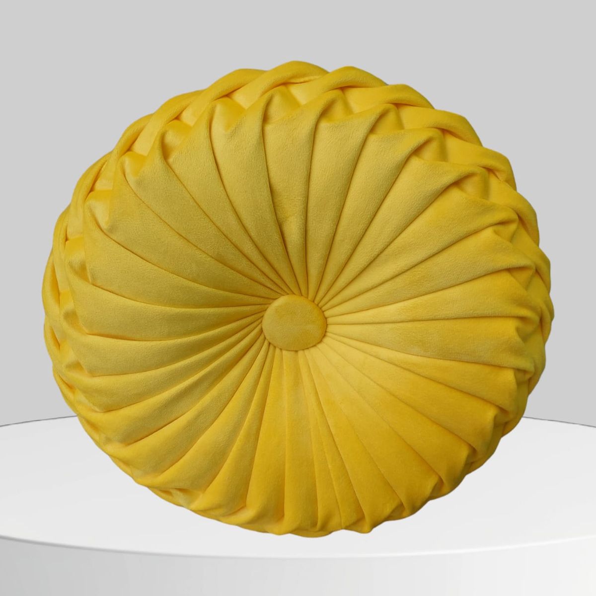 GENERICO - Cojín Decorativo Zenith Redondo Amarillo