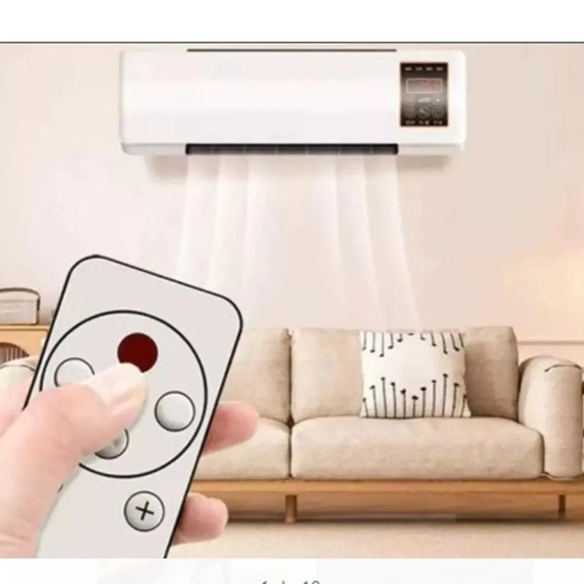 GENERICO - Calefacción  Aire Acondicionado 2 en 1 y Control Remoto Para Pared