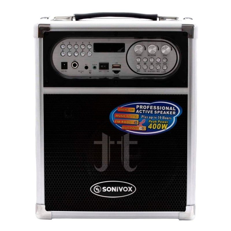 SONIVOX - Parlante Karaoke Sonivox VS- SP1455 Con Micro Inalámbrico