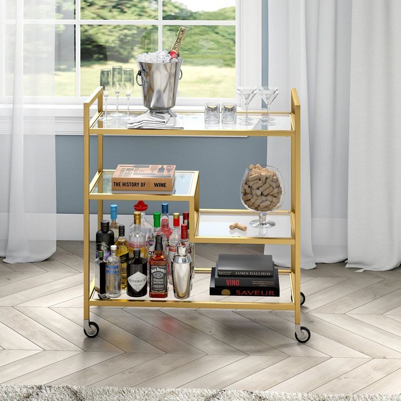 VENTITAS HOME - Carro Bar Leione Ventitas Home Dorado