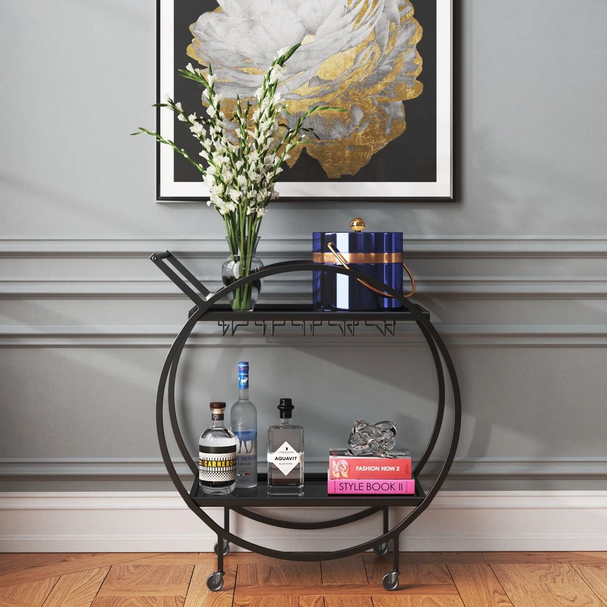 VENTITAS HOME - Carro Bar Tianez Ventitas Home Negro