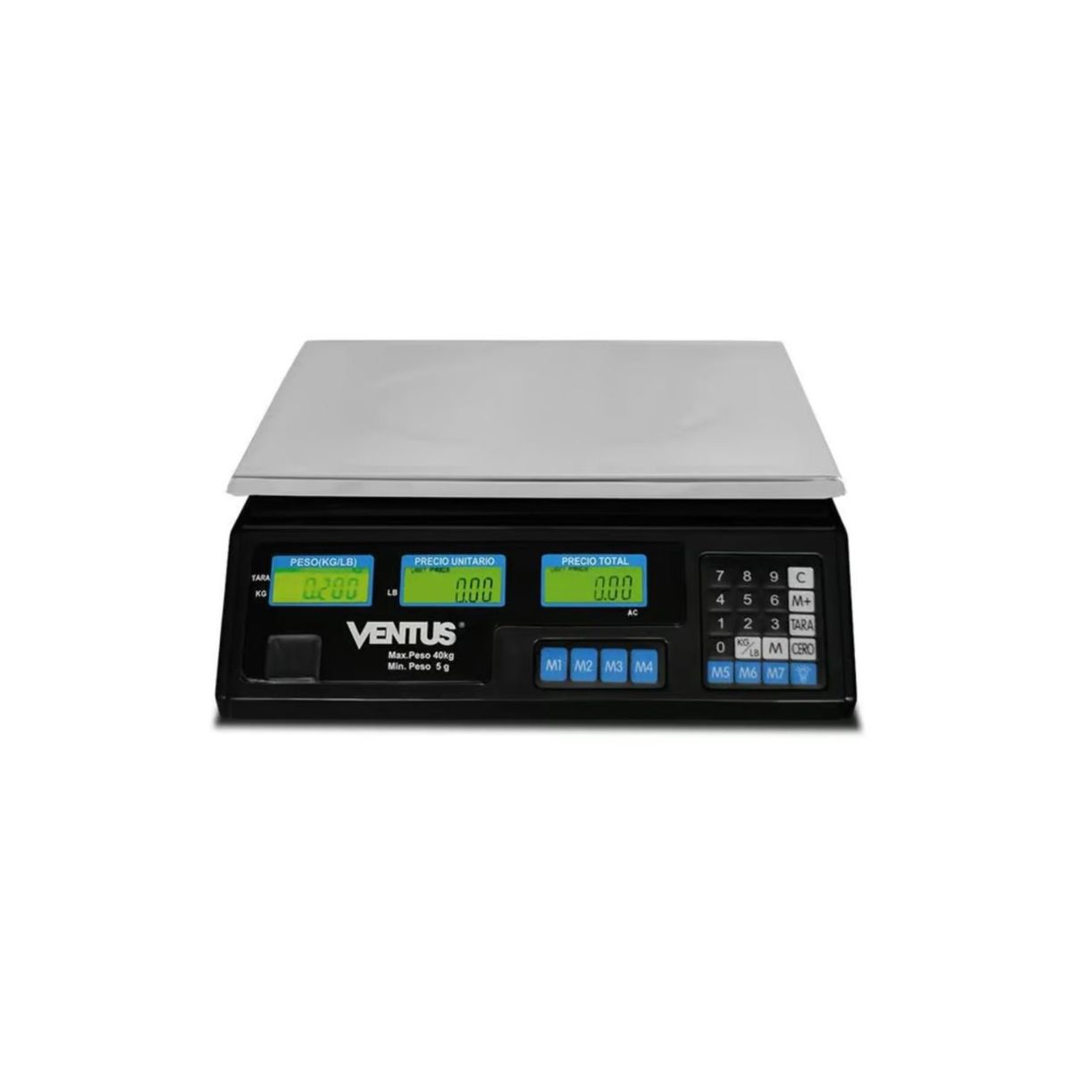 VENTUS - Balanza Digital Ventus Plana 40kg