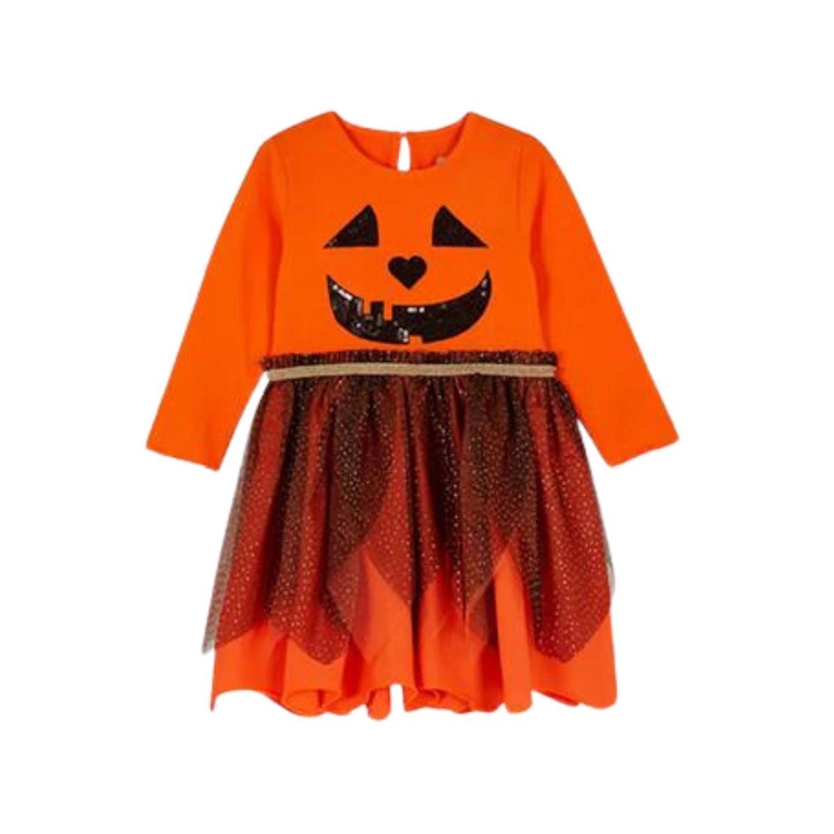 GENERICO - Vestido Disfraz de Calabaza con tutu 5-6 años