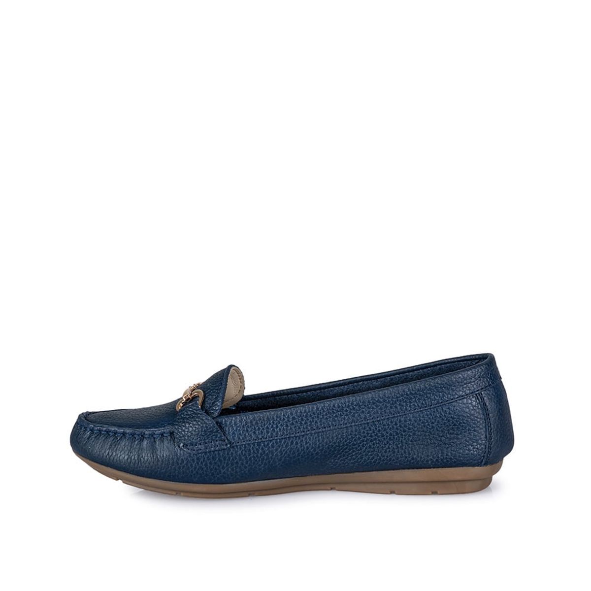 VIALE - Zapato Mocasín Casual CORE-2401 Azul Viale Cuero
