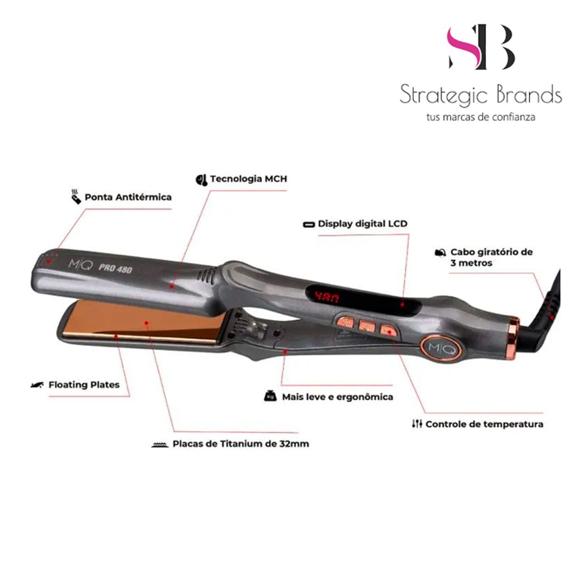 MQ - PLANCHA PROFESIONAL PRO 480