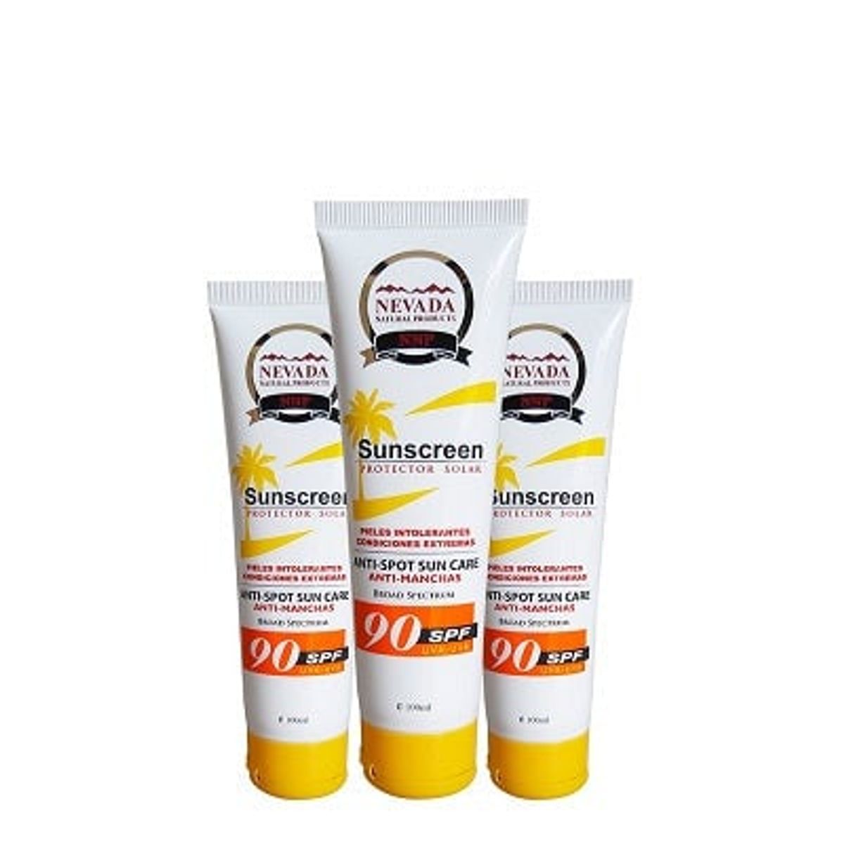 NEVADA NATURAL PRODUCTS - Protector Solar 90 Spf Nevada Natural Products 100ml 3 Unidades
