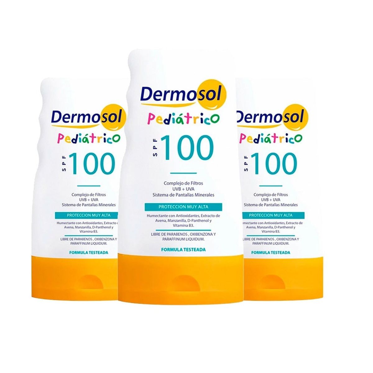 GENERICO - Crema Fotoprotectora Pediatrico 100 Spf Dermosol 60Gr 3 Unidades