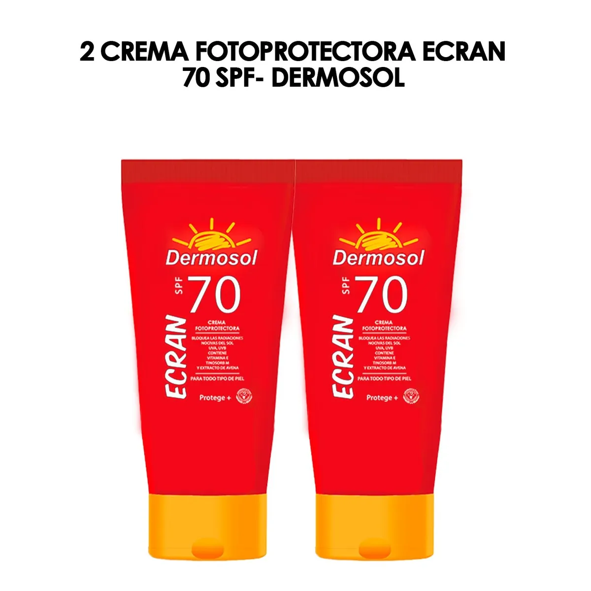 GENERICO - Crema Foto Protectora Ecran 70 Spf Dermosol 60Gr 2 Unidades