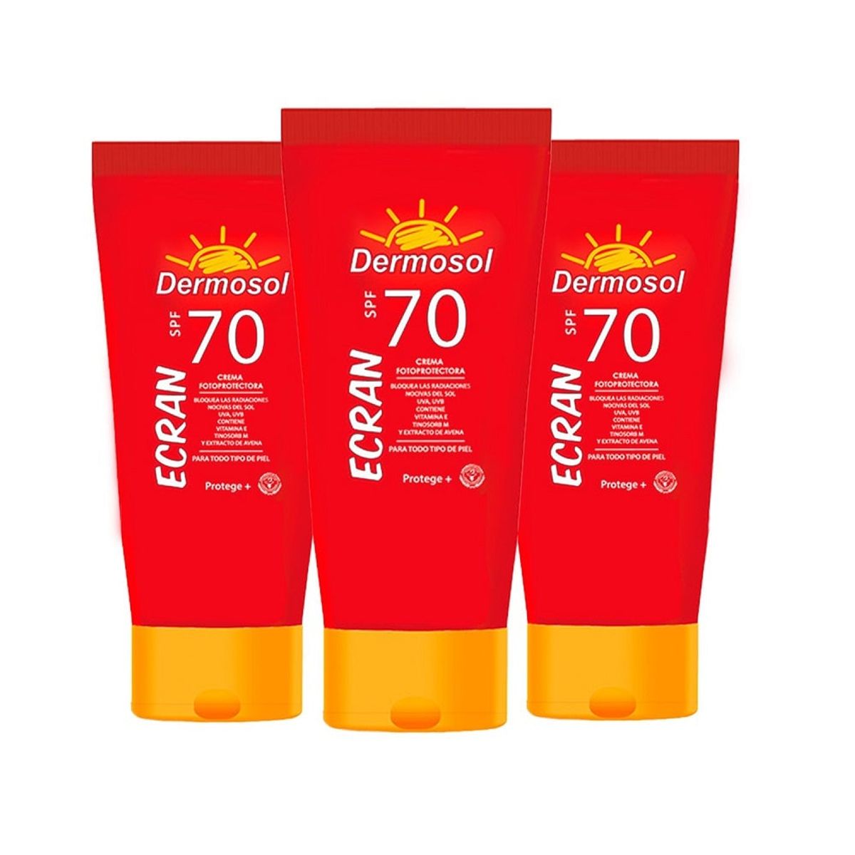 GENERICO - Crema Foto Protectora Ecran 70 Spf Dermosol 60Gr 3 Unidades
