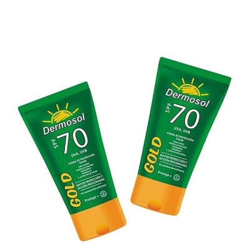 GENERICO - Protector Solar Gold 70 Spf Dermosol 120Gr 2 Unidades