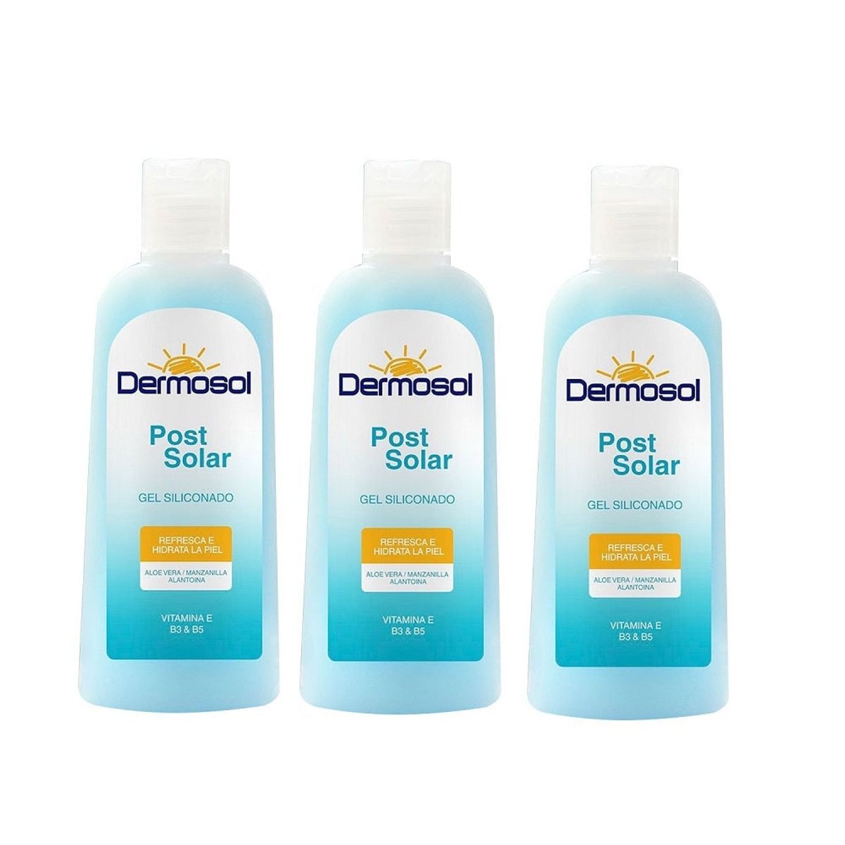 GENERICO - Gel Siliconado Post Solar Dermosol 240Gr 3 Unidades