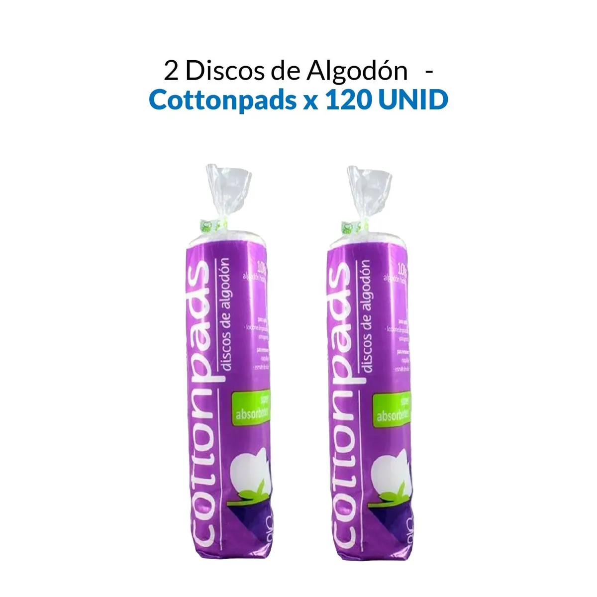 GENERICO - Discos De Algodón Cottonpads 120 Unid 2 Pack