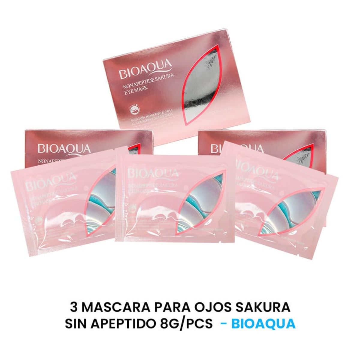 BIOAQUA - Mascara Para Ojos Sakura Sin Apeptido Bioaqua 8Gr 3 Unidades