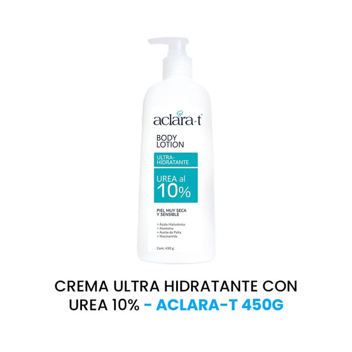 GENERICO - Crema Ultra hidratante con urea 10% Aclara-T 450Gr