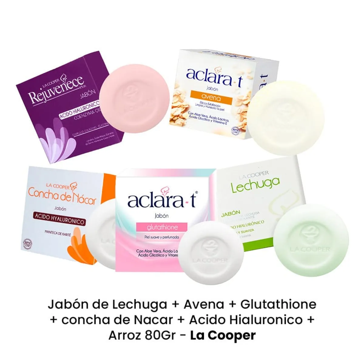 GENERICO - Pack Jabones Aclara-t + la cooper 80Gr