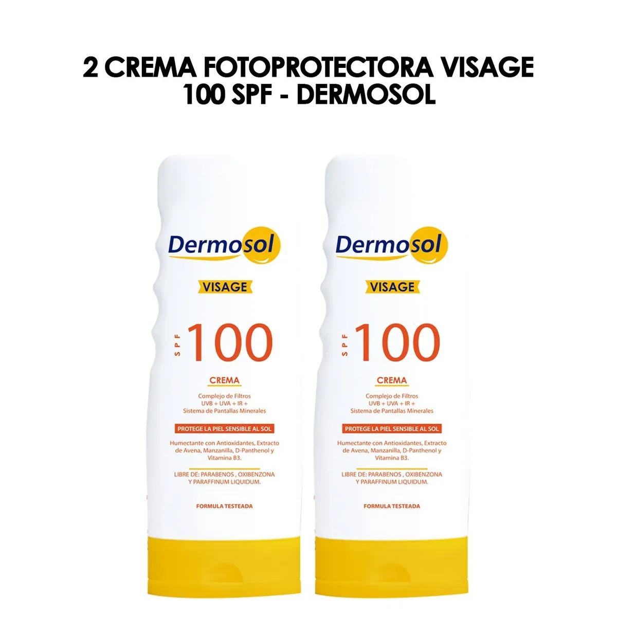 GENERICO - Crema Fotoprotectora Visage 100 Spf Dermosol 150Gr 2 Unidades