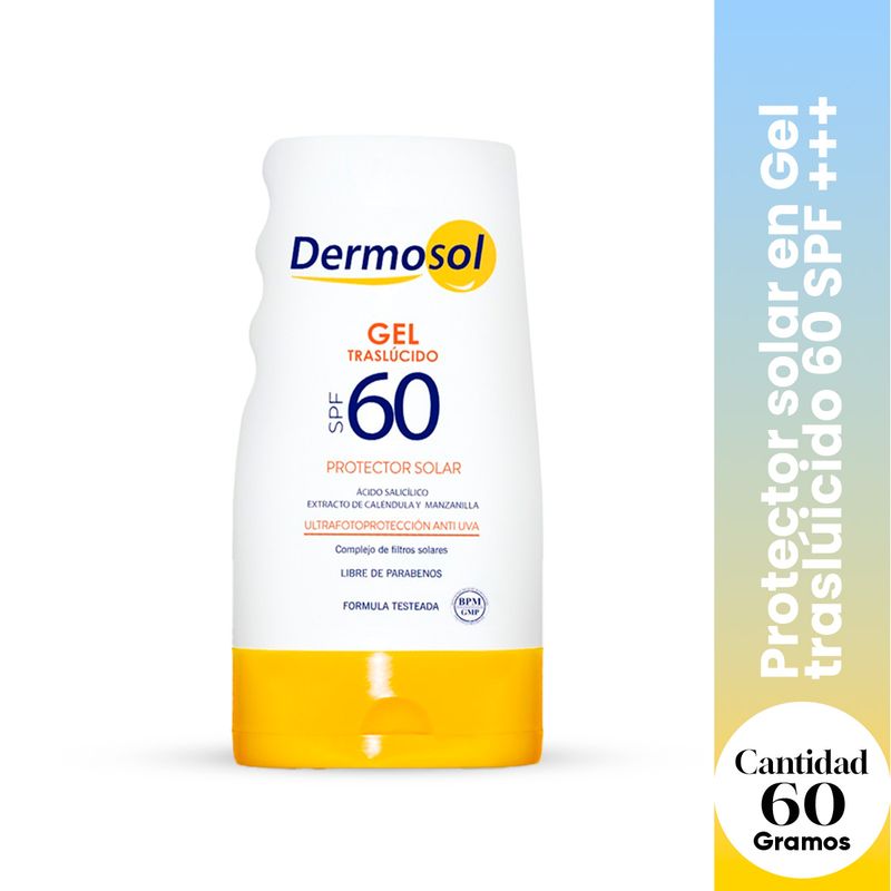 GENERICO - Foto Protector Solar En Gel 60 Spf Dermosol 60Gr