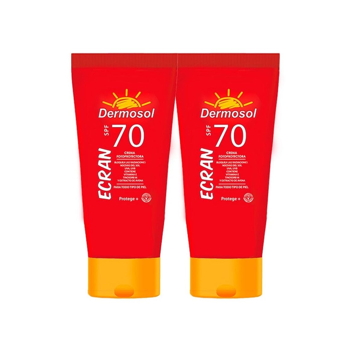 GENERICO - Crema Foto Protectora Ecran 70 Spf Dermosol 60Gr 2 Unidades