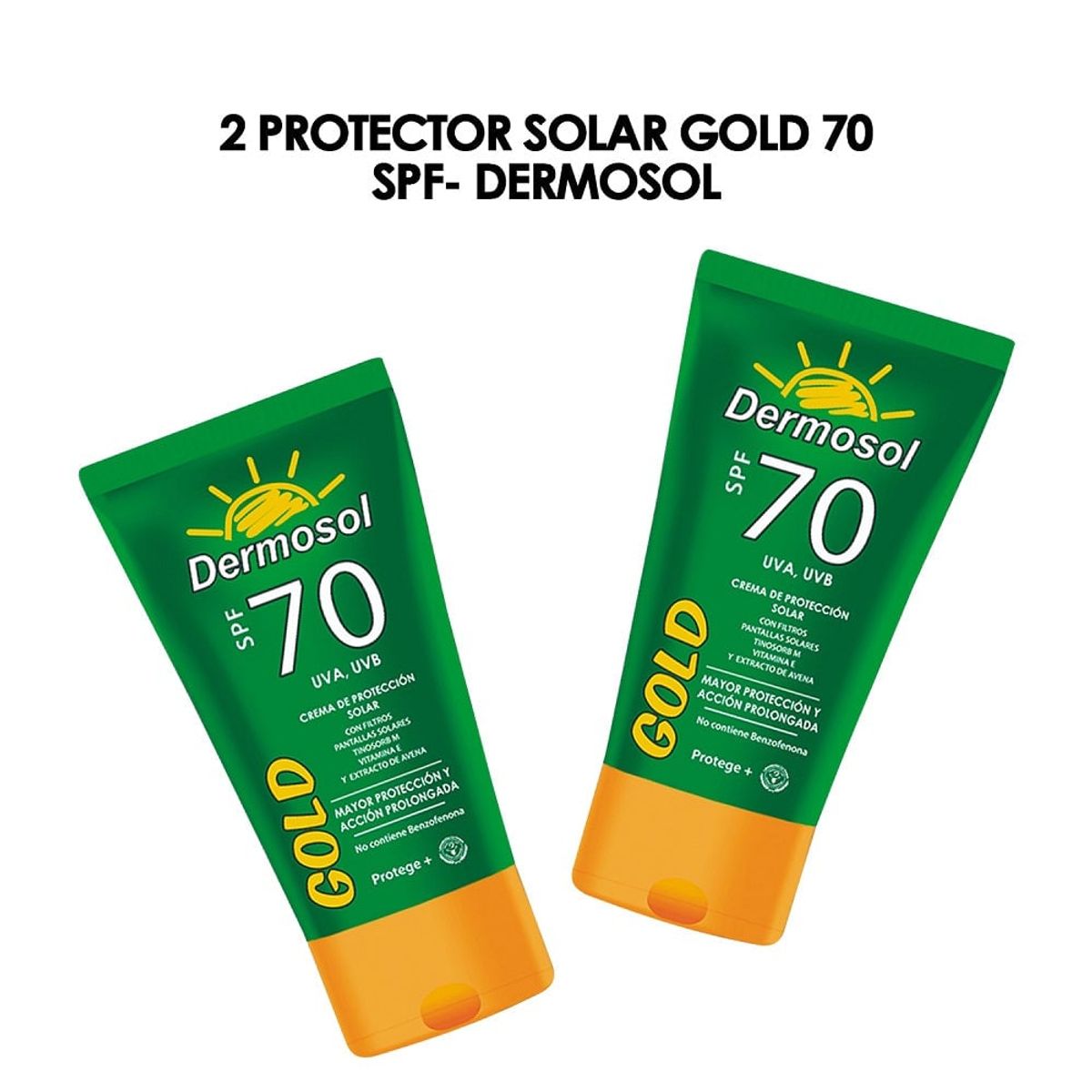 GENERICO - Protector Solar Gold 70 Spf Dermosol 120Gr 2 Unidades