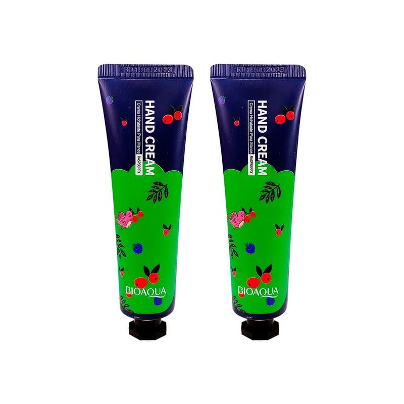 BIOAQUA - Crema De Mano De Frambuesas Bioaqua 30Gr 2 Unidades