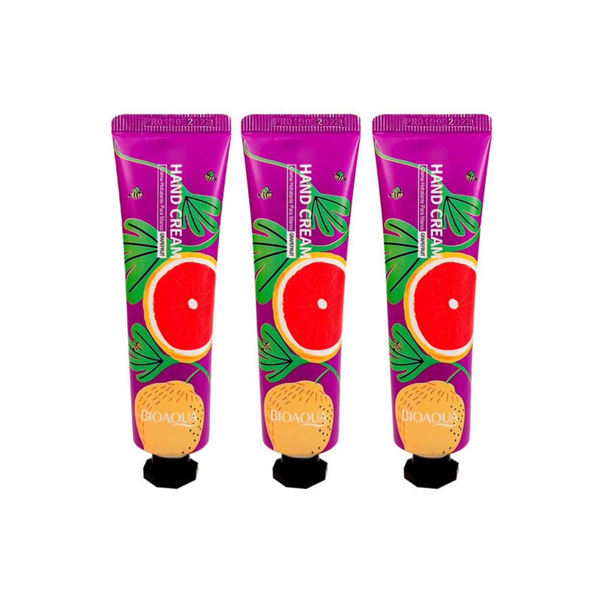 BIOAQUA - Crema De Mano De Pomelo Bioaqua 30Gr 3 Unidades