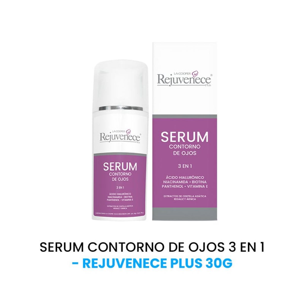 GENERICO - Serum Contorno De Ojos 3 en 1 Rejuvenece plus 30Gr