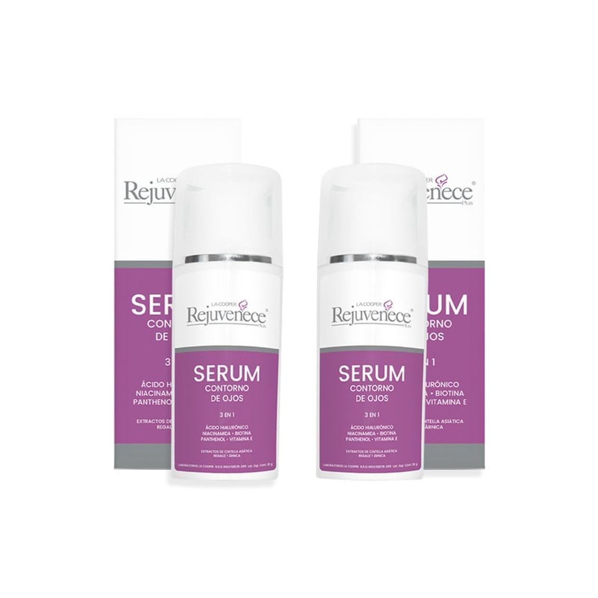 GENERICO - Serum Contorno De Ojos 3 en 1 Rejuvenece plus 30Gr 2 Unidades