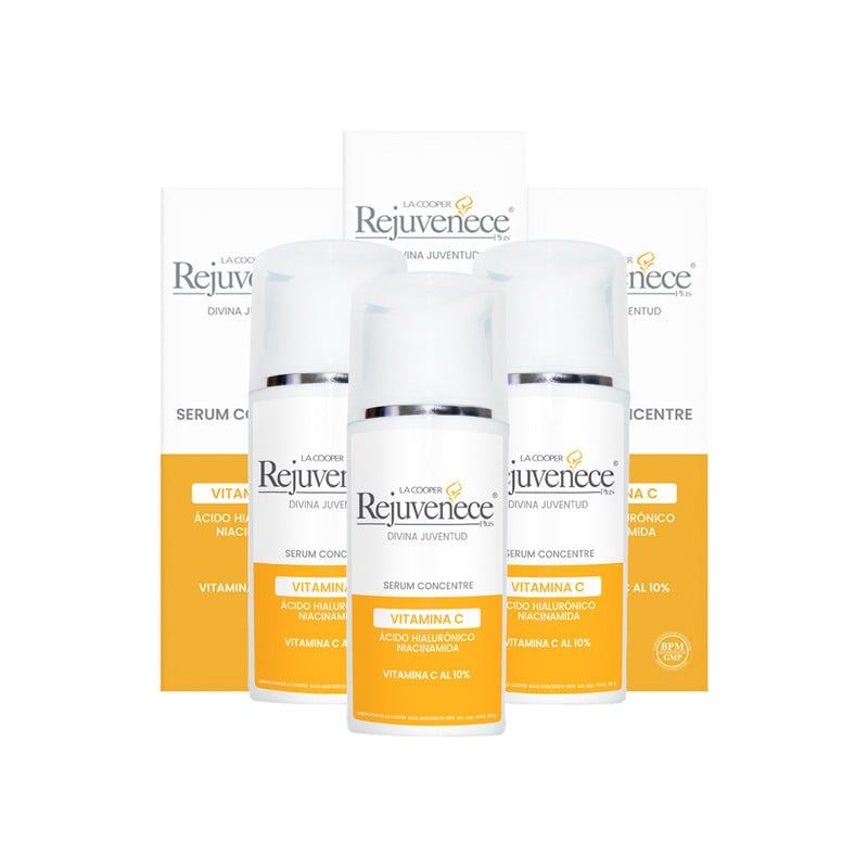 GENERICO - Serum Concentrate Vitamina C al 10% Rejuvenece plus 30Gr 3 Unidades