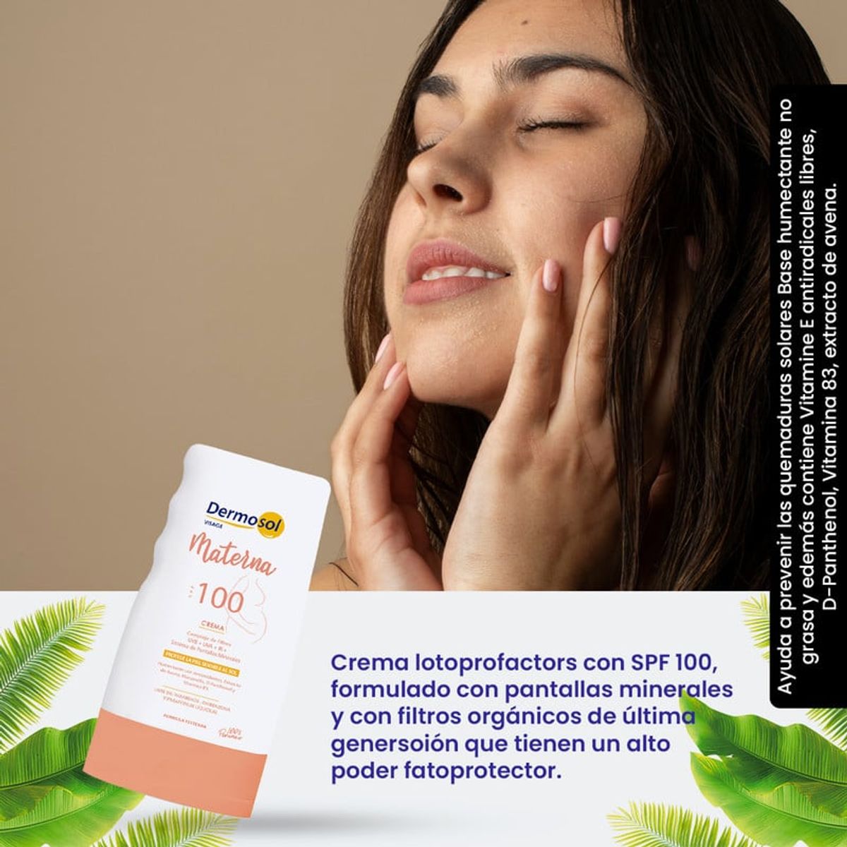 GENERICO - Crema protector solar 100SPF Materna Dermosol 60Gr
