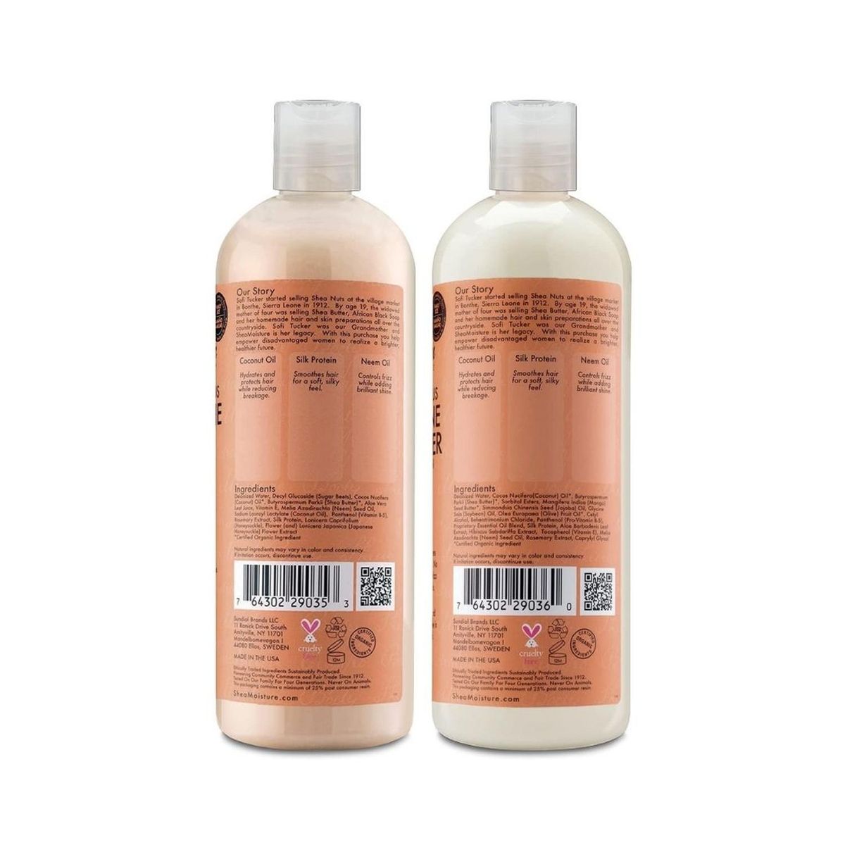 GENERICO - Set Champu y acondicionador SheaMoisture Curl&Shine Rizos 473 ml c/u